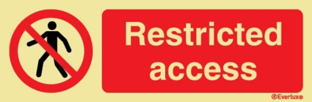 Restricted access sign 